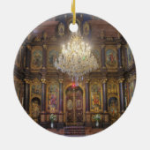 神聖な三位一体ギリシャ正教会ウィーン・オーストリア セラミックオーナメント (裏面)