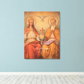 神聖な三位一体 キャンバスプリント (インサイチュ (ウッドフロア))