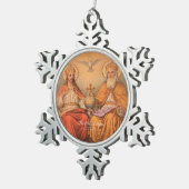 神聖な三位一体 スノーフレークピューターオーナメント (右)