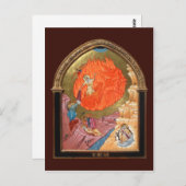 神聖な予言者のエリヤの祈りの言葉カード ポストカード (正面/裏面)