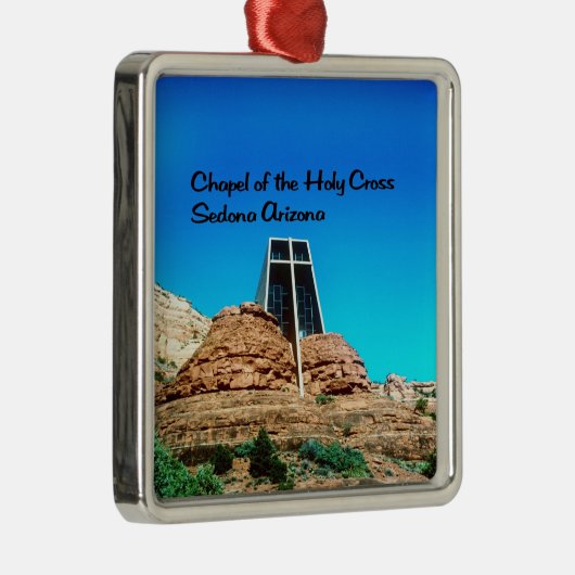 神聖な十字のセドナアリゾナのチャペル メタルオーナメント (右)