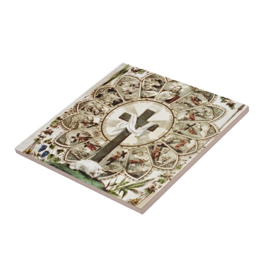 神聖な十字への道 タイル (側面)