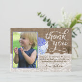 神聖な十字を持つ男の子のための宗教サンキューカード サンキューカード (スタンド正面)