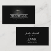 神聖な十字教会牧師の大臣 名刺 (正面/裏面)