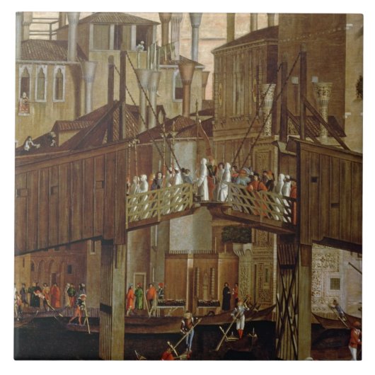 神聖な十字、詳細の遺物の奇跡 タイル (正面)