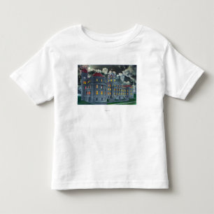 神聖な名前アカデミーBldgの外観の トドラーTシャツ