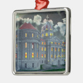 神聖な名前アカデミーBldgの外観の メタルオーナメント (左)