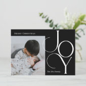 神聖な喜び　編集可能な色のホリデー写真カード シーズンカード (スタンド正面)