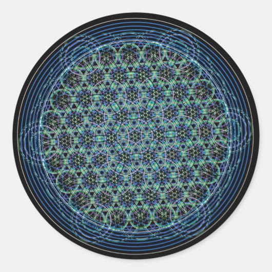 神聖な図形ステッカー ラウンドシール (正面)