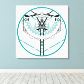 神聖な太陽の文字 キャンバスプリント (インサイチュ (ウッドフロア))