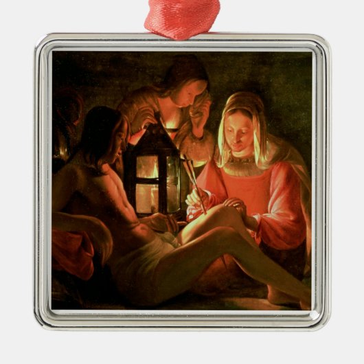 神聖な女性によってがちSt.セバスチャン(油はできます メタルオーナメント (正面)