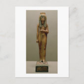 神聖な女王アフモセ・ネフェルタリ(彩色木彫) ポストカード (正面)