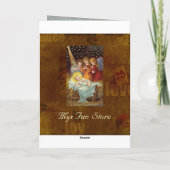 神聖な季節のクリスマスカード シーズンカード (裏面)