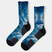 神聖な宇宙の流れ – 青い銀の対称性 ソックス (左)