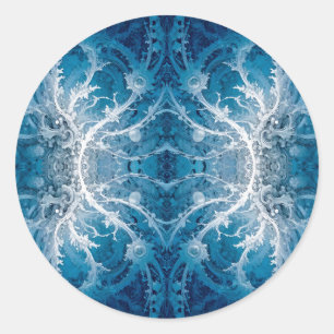 神聖な宇宙の流れ – 青い銀の対称性 ラウンドシール