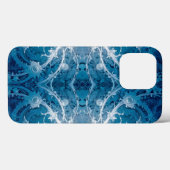 神聖な宇宙の流れ - 青銀のシンメトリー Case-Mate iPhoneケース (裏面 (横))