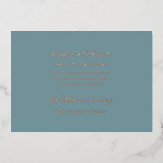 神聖な家庭絵を描の出生 箔シーズンカード (正面)