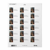 神聖な家族とチェルブス ラベル (フルシート)