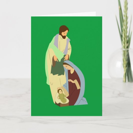 神聖な家族のクリスマスカード シーズンカード (正面)