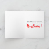 神聖な家族のクリスマスカード シーズンカード (内部)