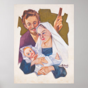 神聖な家族のクリスマス – クラネク1978プリント ポスター