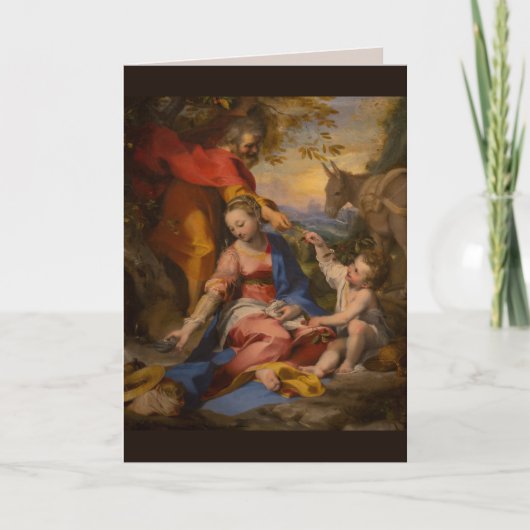 神聖な家族のグリーティングカード カード (正面)