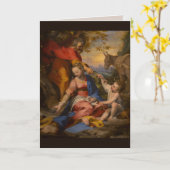 神聖な家族のグリーティングカード カード (黄色い花)