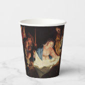 神聖な家族の出生シェン宗教的なクリスマス 紙コップ (裏面)