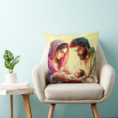 神聖な家族の放射能：出生賛美の クッション (椅子)