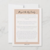 神聖な家族の祈りの言葉カード – 10パック ノートカード (裏面)