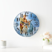 神聖な家族オンスカイバックグランドアクリル壁時計 ラージ壁時計 (ホーム)