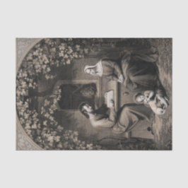 神聖な家族ヴァージンメアリーサンジョセフイエスキリスト 薄葉紙