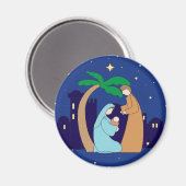 神聖な家族出生クリスマスクリスチャン宗教 マグネット (正面/裏面)