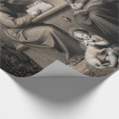 神聖な家族聖母マリアセントジョーゼフイエス・キリスト ラッピングペーパー (角)