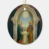 神聖な家族1898年(パネルのテンペラ) セラミックオーナメント (左)