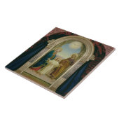 神聖な家族1898年(パネルのテンペラ) タイル (側面)