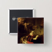 神聖な家族、c.1645 缶バッジ (正面&裏面)