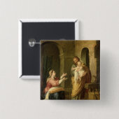 神聖な家族、c.1660-70 缶バッジ (正面&裏面)