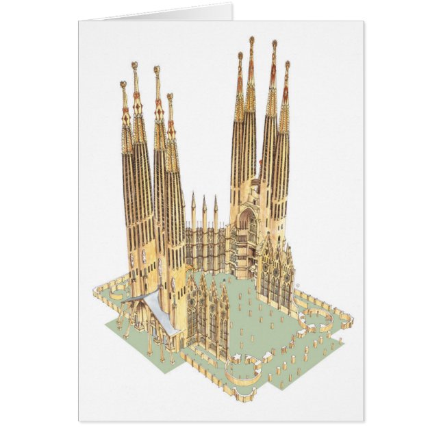 神聖な家族Antonio Gaudi。 バルセロナスペイン (正面)