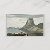 神聖な島、「Voyからのノーサンバーランドの城、 名刺 (裏面)