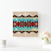 神聖な川 スクエア壁時計 (ホーム)