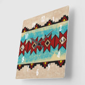 神聖な川 スクエア壁時計 (傾斜)