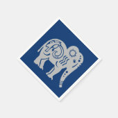 神聖な巨人（灰色）ナプキン スタンダードカクテルナプキン (角)