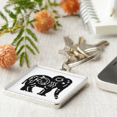 神聖な巨人（黒）キーチェーン キーホルダー (側面)