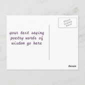 神聖な幻覚の寺院 ポストカード (裏面)