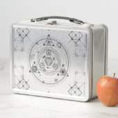 神聖な幾何学および幾何学的な錬金術のデザイン メタルランチボックス (インサイチュ)