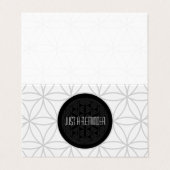 神聖な幾何学によって折られるアポイントメントのメモ 名刺 (外部フラット)