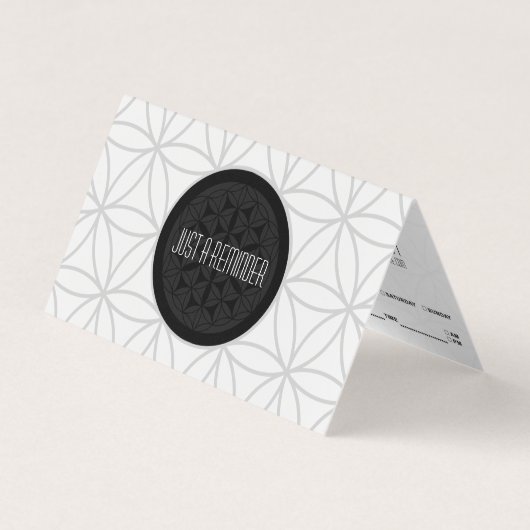 神聖な幾何学によって折られるアポイントメントのメモ 名刺 (正面)