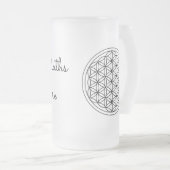 神聖な幾何学によって曇らされるマグ フロストグラスビールジョッキ (正面右)