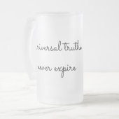 神聖な幾何学によって曇らされるマグ フロストグラスビールジョッキ (正面左)